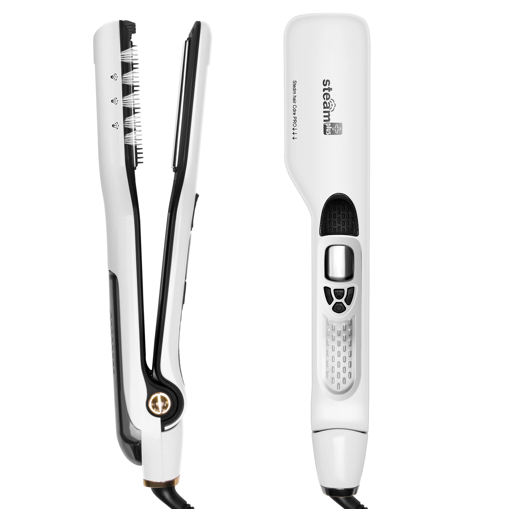 Wholesale Steam Hair Straightener Professional Fast Ceramic Flat Iron Steam  Hair Straightener Curling Iron Salon Use