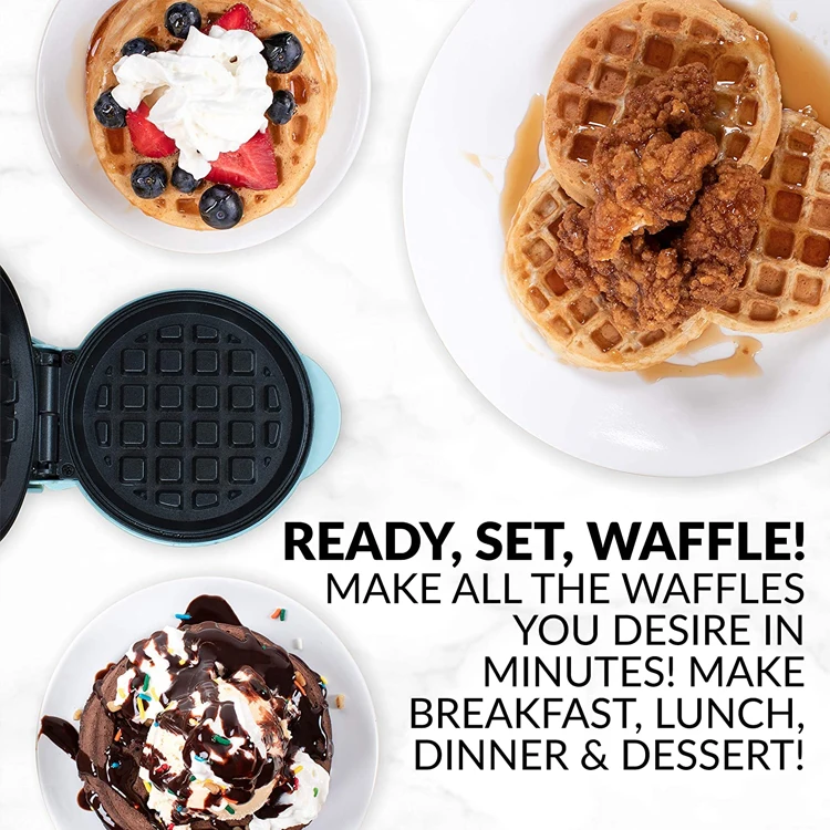 Personal Mini Waffle Maker 5 Inch Wafelijzer Hash Brown French