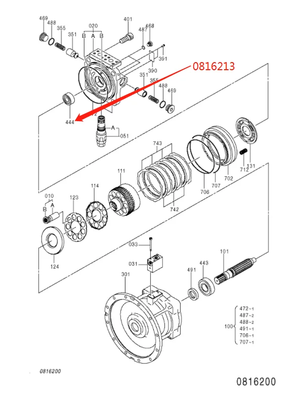 リーナベル Original Excavator Bearing 0816213 0872302 XB00013131 for