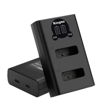KingMa-NB-13L Battery LCD Dual USB Charger for Canon G7X2 G7X3 G5X G9X G9X2 SX720 SX620 SX730 HS G1X3 G1 Mark II NB13L Battery detail image