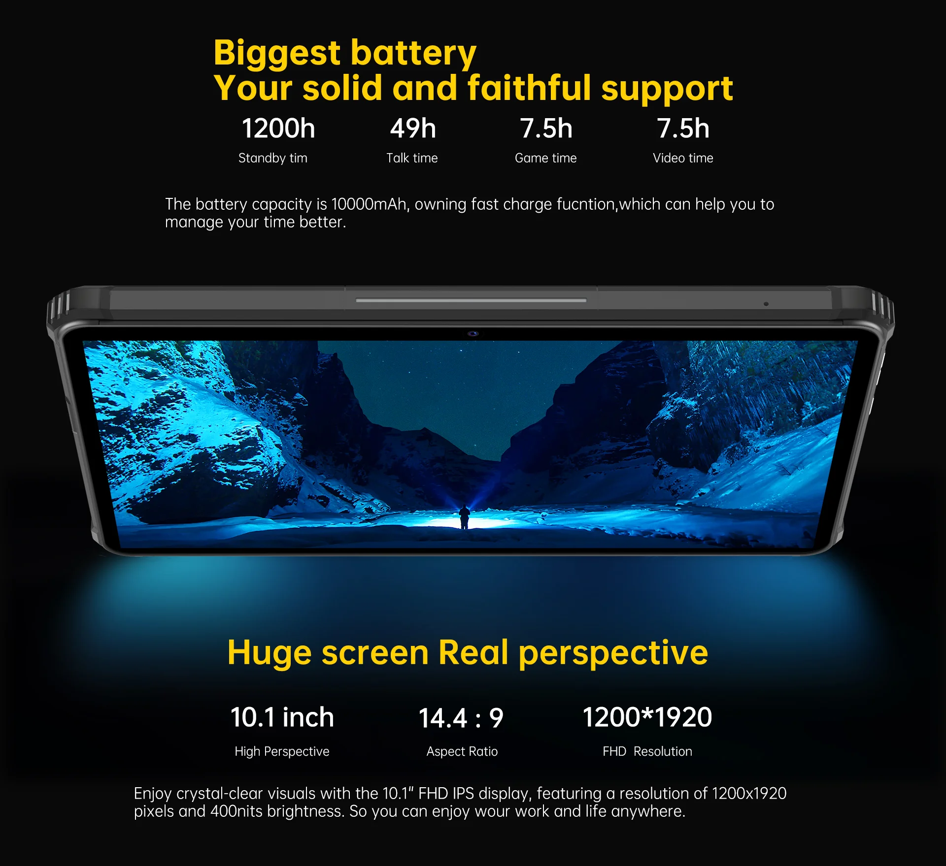 Oukitel RT5 Rugged Tablet PC | 10.1