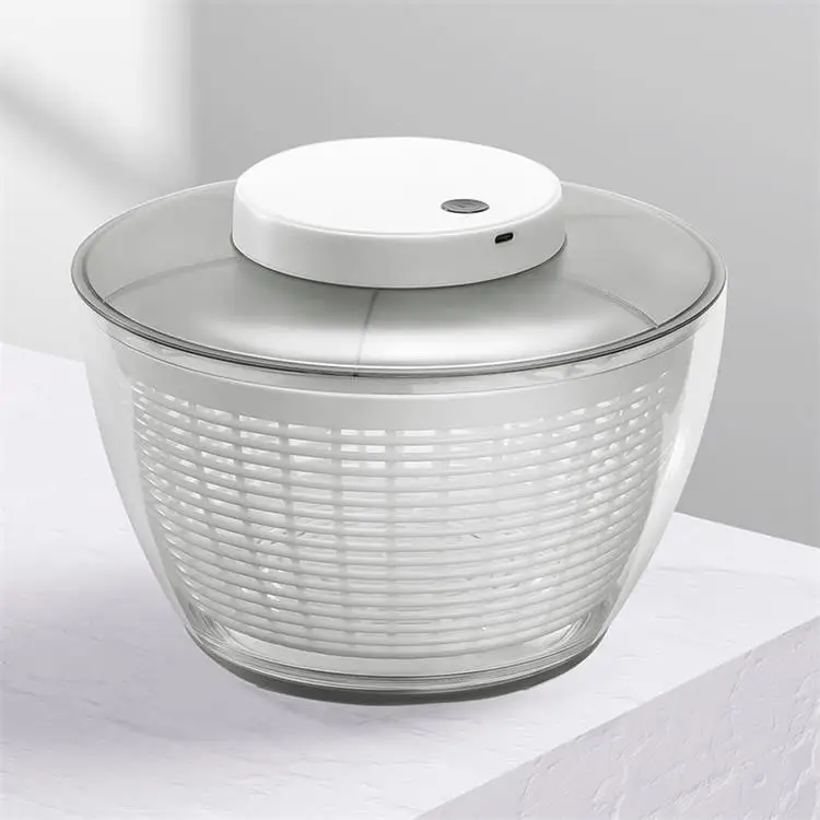 2.8/4.75/6 L Electric Salad Spinner Usb Rechargeable Vegetable Washer ...