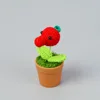 Mini version-Red shooter potted plant