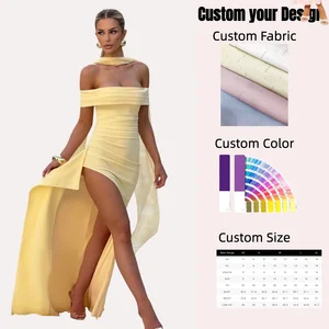 Summer Women Chic Vestidos One-the Shoulder Maxi Long Dress Sexy Backless Birthday Party Gown Dresses 2026 Women Evening Dresses