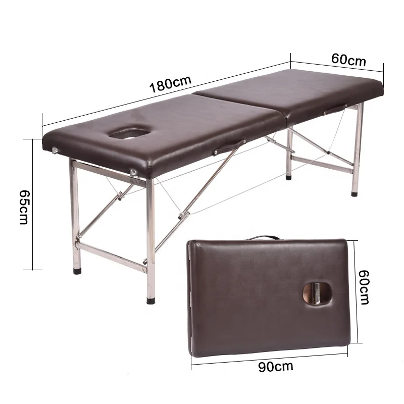 Bestseller Portable Foldspa Salon Bed High Quality Cheap PU Massage Table Modern Style Metal Foldable Bedroom/Living Room Bed