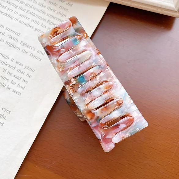 Корейский высококачественный Ацетатный Лидер продаж Ретро Черепаховые украшения для волос простые элегантные большие заколки женщин