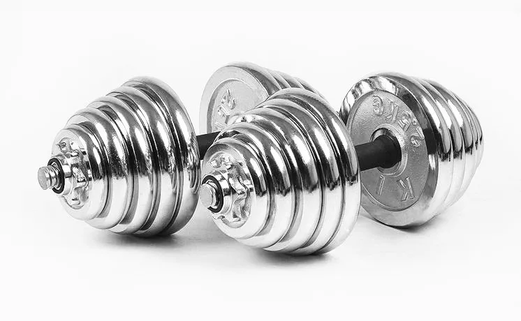 Hard Chrome Adjustable Dumbbell Set Cast Iron Portable Dumbbell Set