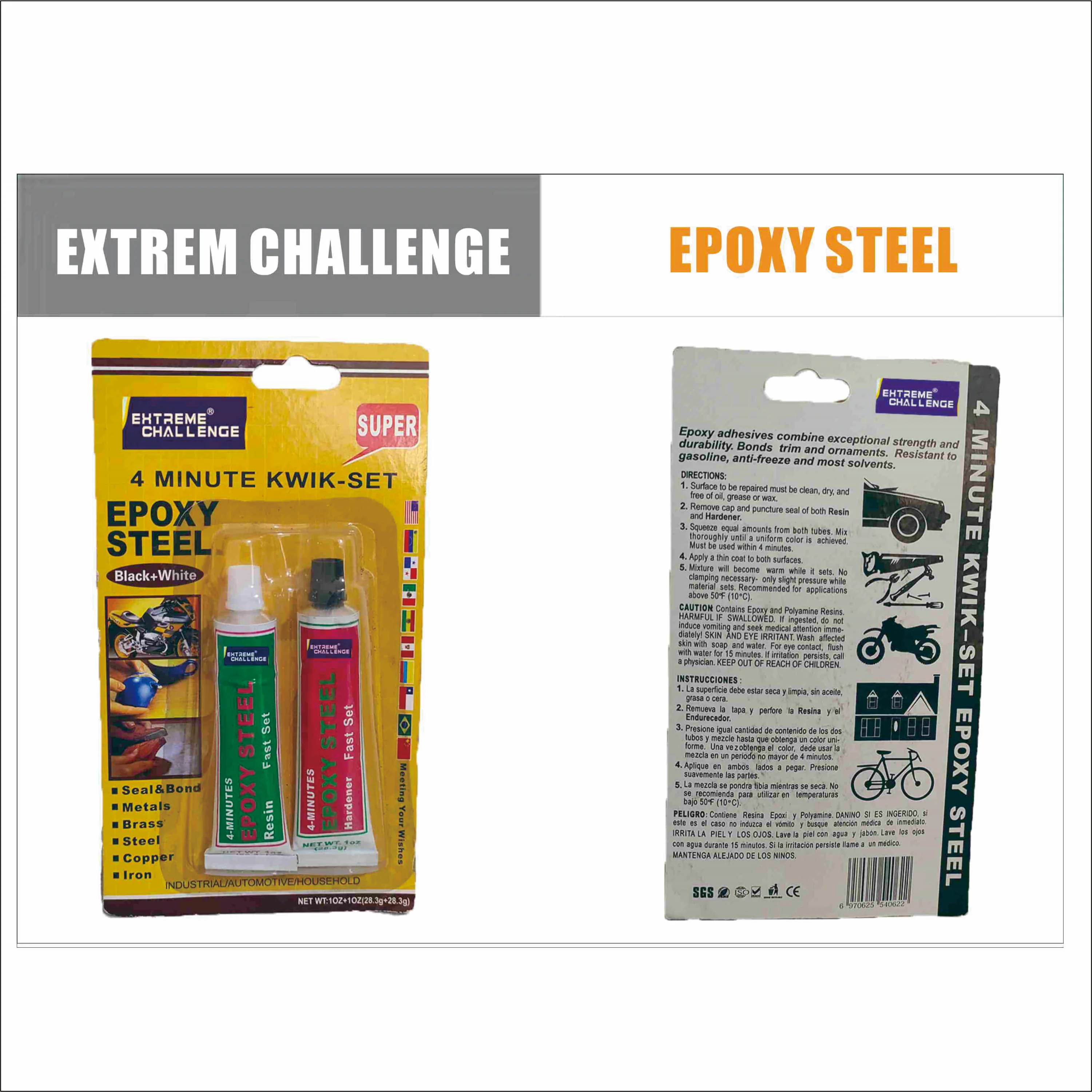 4-Minute Quick Set AB Epoxy Steel Glue Clear Neutral Silicone Sealant Adhesive for Tire Repair Tools RTV Gasket Maker Sealing