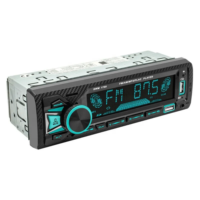 Universal Single Din Car MP3 Player SWM 1789 with BT, USB, AUX