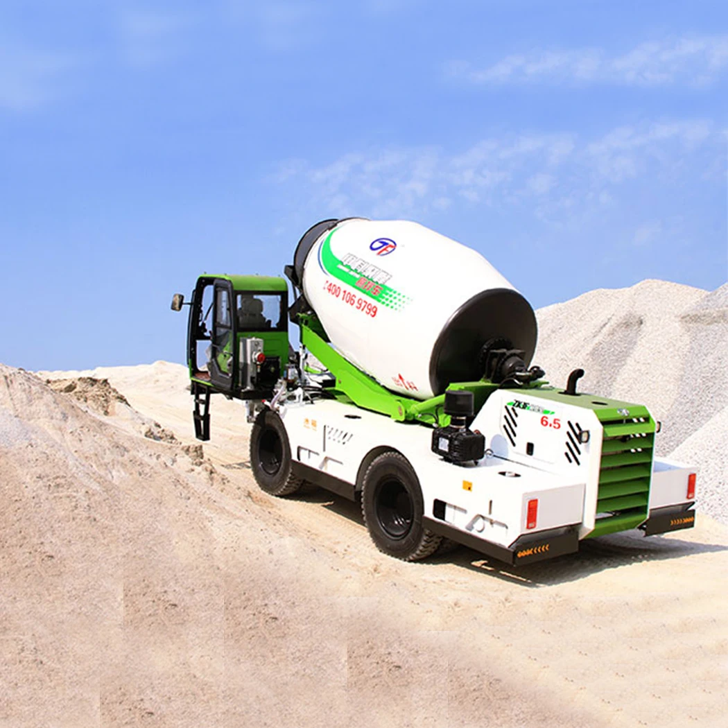 China Mobile Self Loading Concrete Mixer Truck in Malaysia