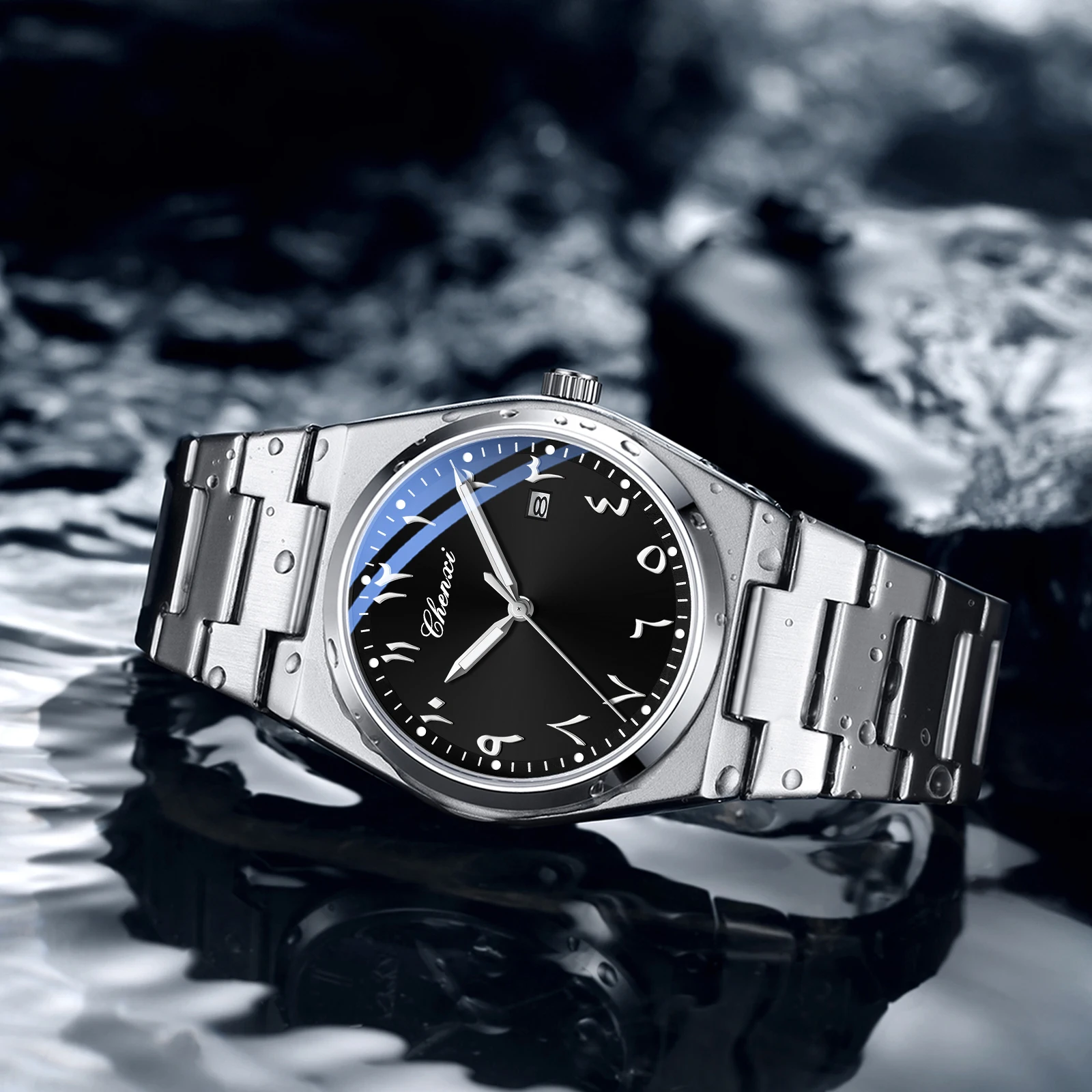 CHENXI 6832 Classic Eastern Arabic Numerals Men's Quartz Watch