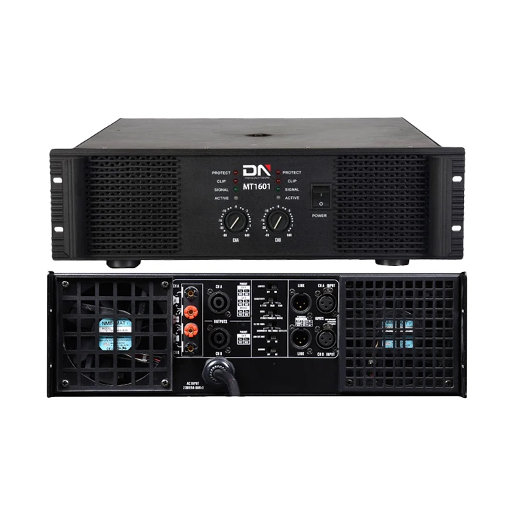 3U 1700w Class H 2ch 2 Two Channel Professional Stereo Dj m Audio Power Amplifier for Concerts