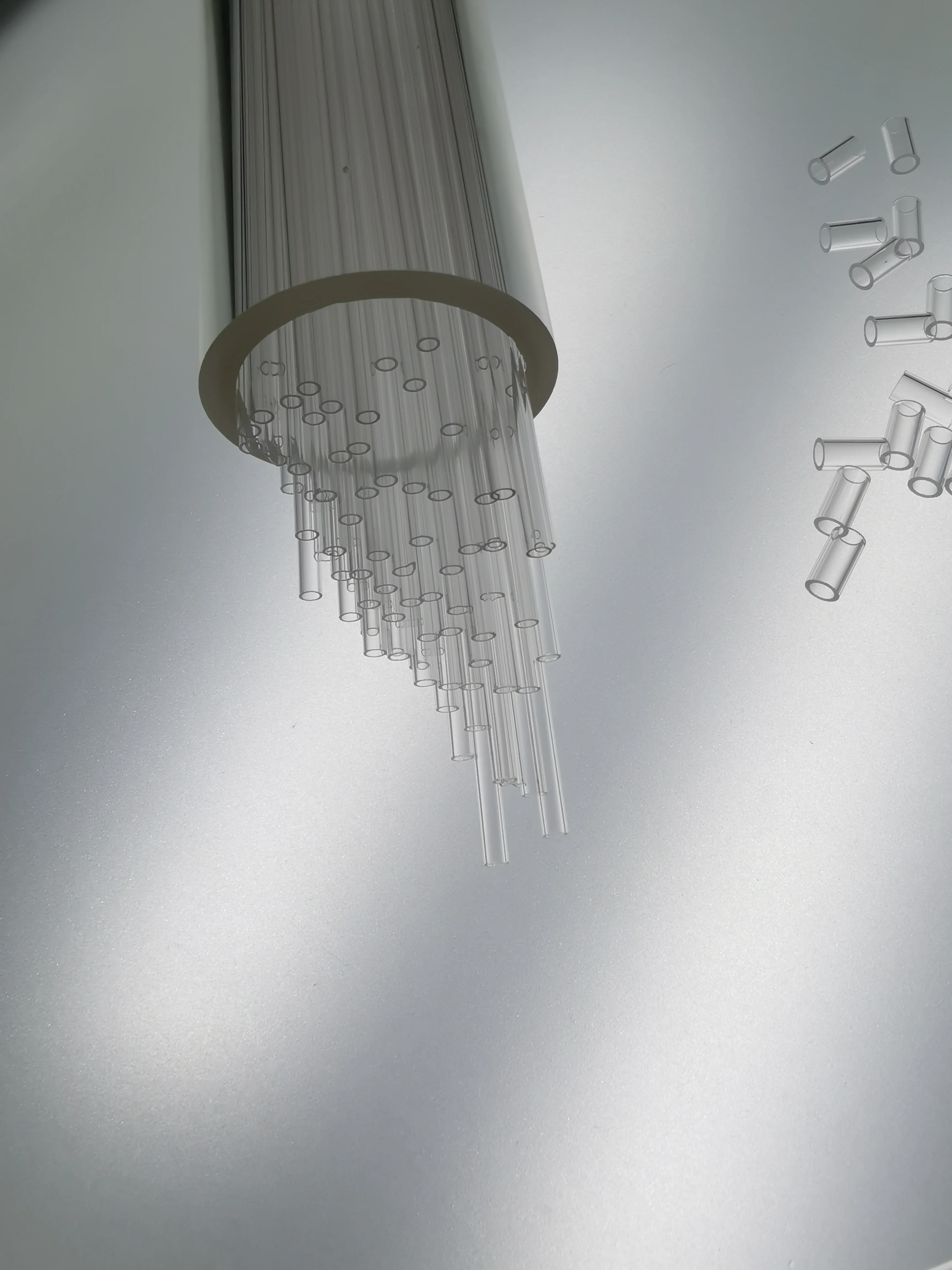 High Temperature Clear Quartz Capillary Rod Common Circular Glass Material Fused Silica Tube