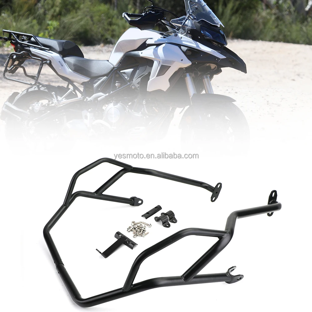 Motorcycle Front Upper Highway Crash Bar Engine Guard Bumper Protector ...