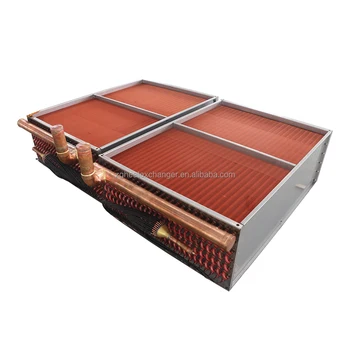 High Efficiency Copper Finned Tube Type Heat Exchanger Evaporator Condenser for Corrosive Marine Environment