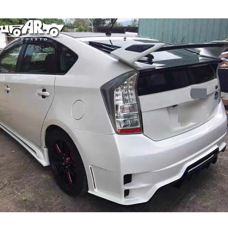 Haosheng Car Spoilers Factory ABS Carbon Fiber Rear Wing Spoiler for Toyota Prius ZVW 30 ROWEN Tommykaira Style 2005-2012