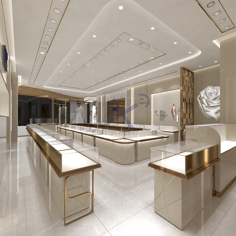 Lux Custom Made Design Jewelry Store Display Furniture Hot Sale Jewelry
