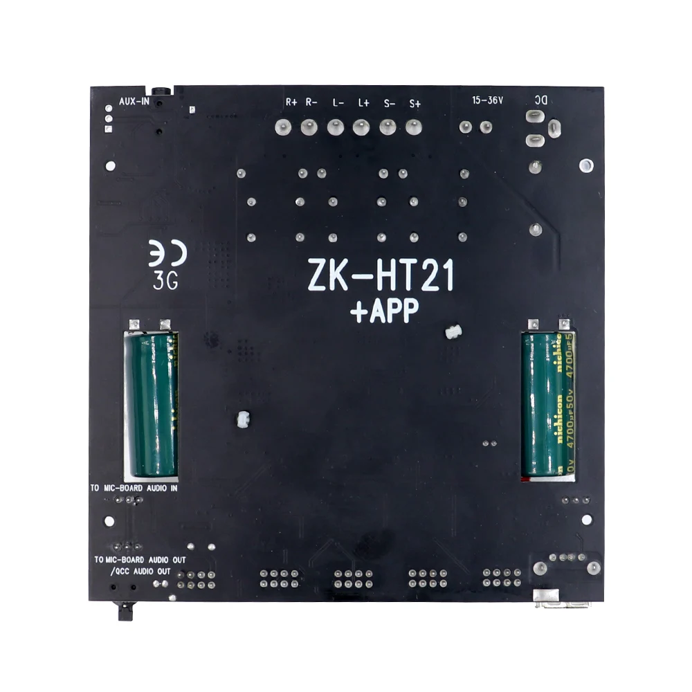 ZK-HT21-3G Amplifier Board - 2.1 Channel Audio Stereo DC15-36V