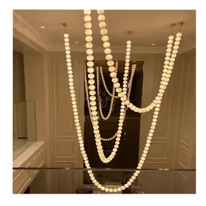 Modern Customized Luxury Large Hanging Lighting Decoration Hotel Hall Villa Glass Medical Center Lighting