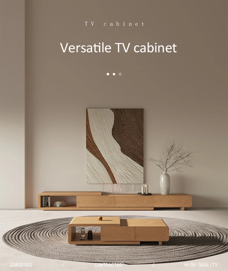 New Hot Sale Tv Package Log Modern Minimalist Living Room Scandinavian Household Tv