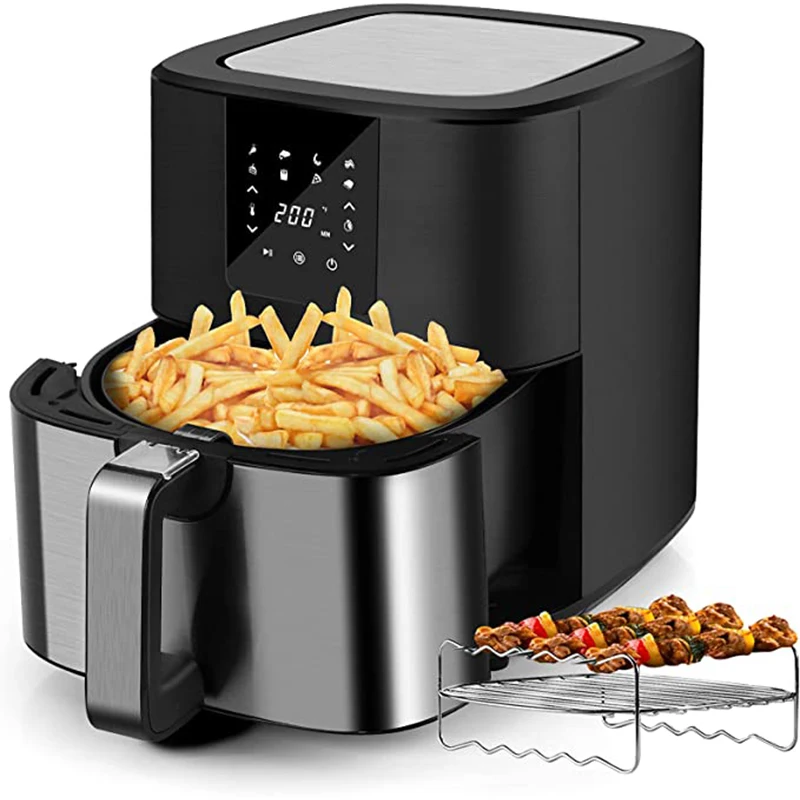 220V automatic electric air fryer for home kitchen food fryer without oil  5.5l frying oven pot machine cooking appliances 