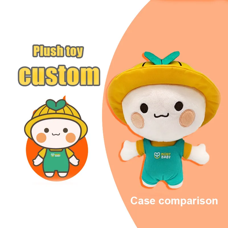 Custom plush toys case proofing design animal soft stuffed mascot doll