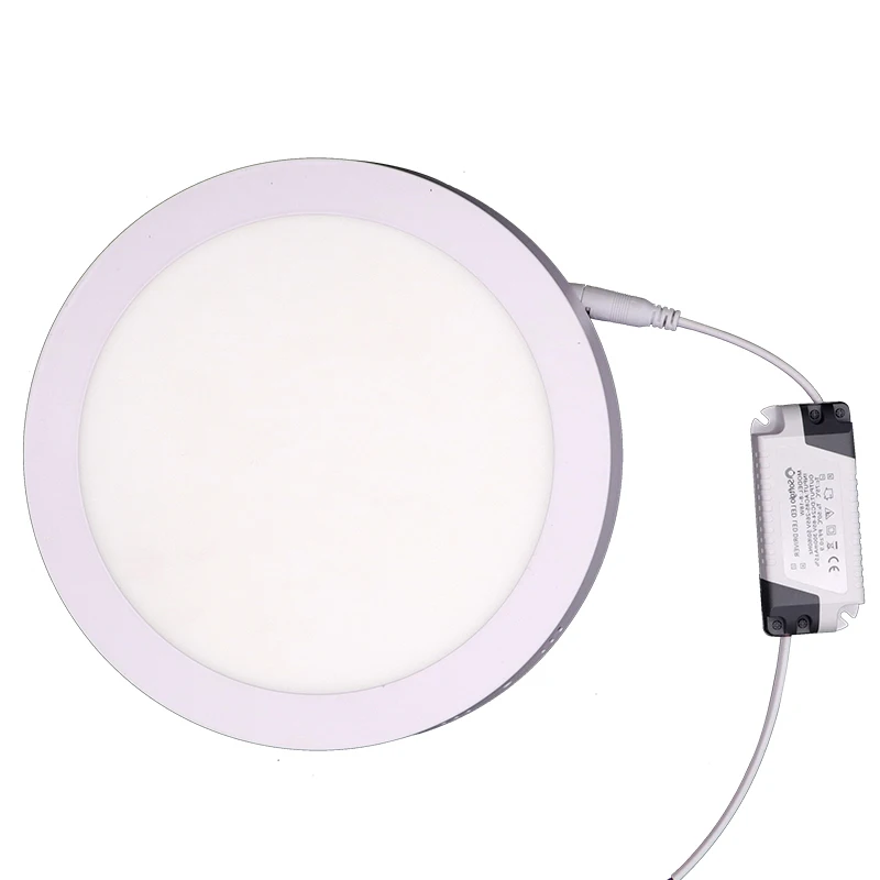 Surface Mounted LED Panel Light Round Ceiling Lamp Dimmable 9w 12w Recessed Round Dimmable Led Panel Light