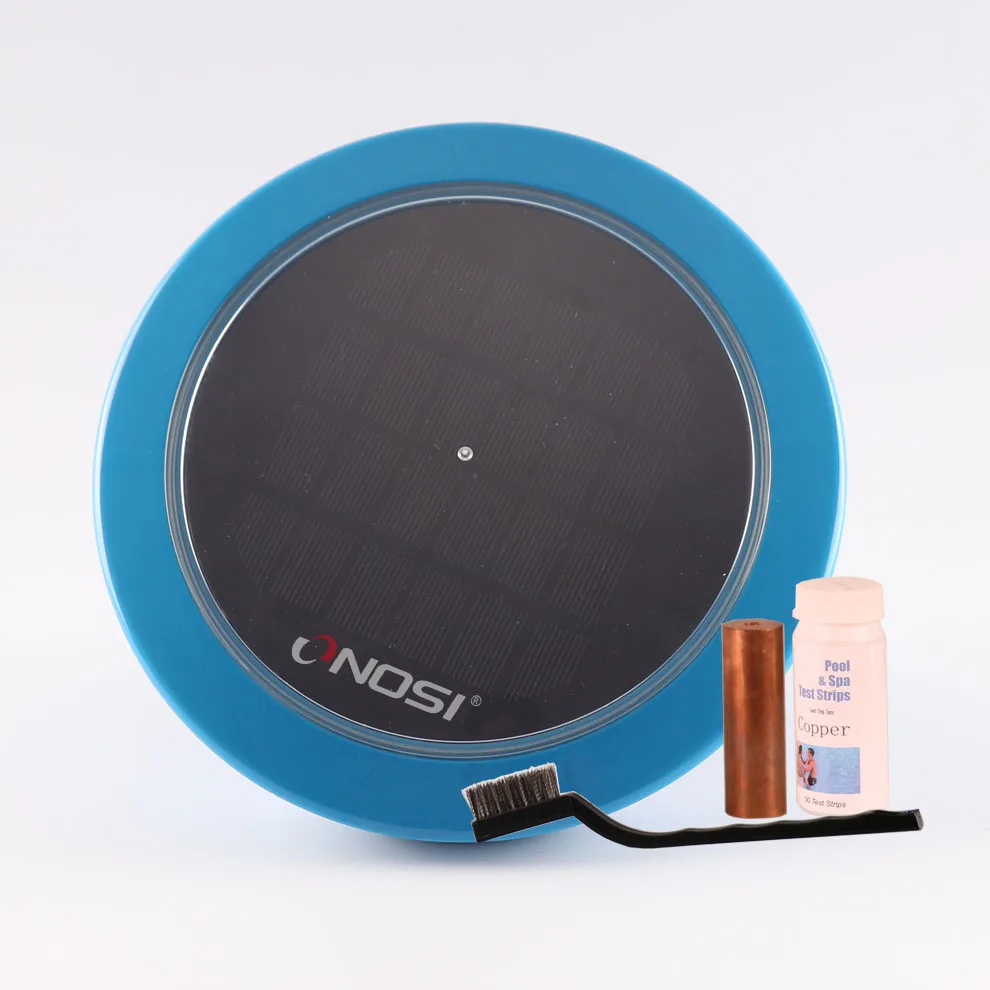 Solar-Powered Outdoor Swimming Pool Purifier Copper Silver Ionizer Water Filter