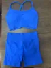 blue bra and shorts set