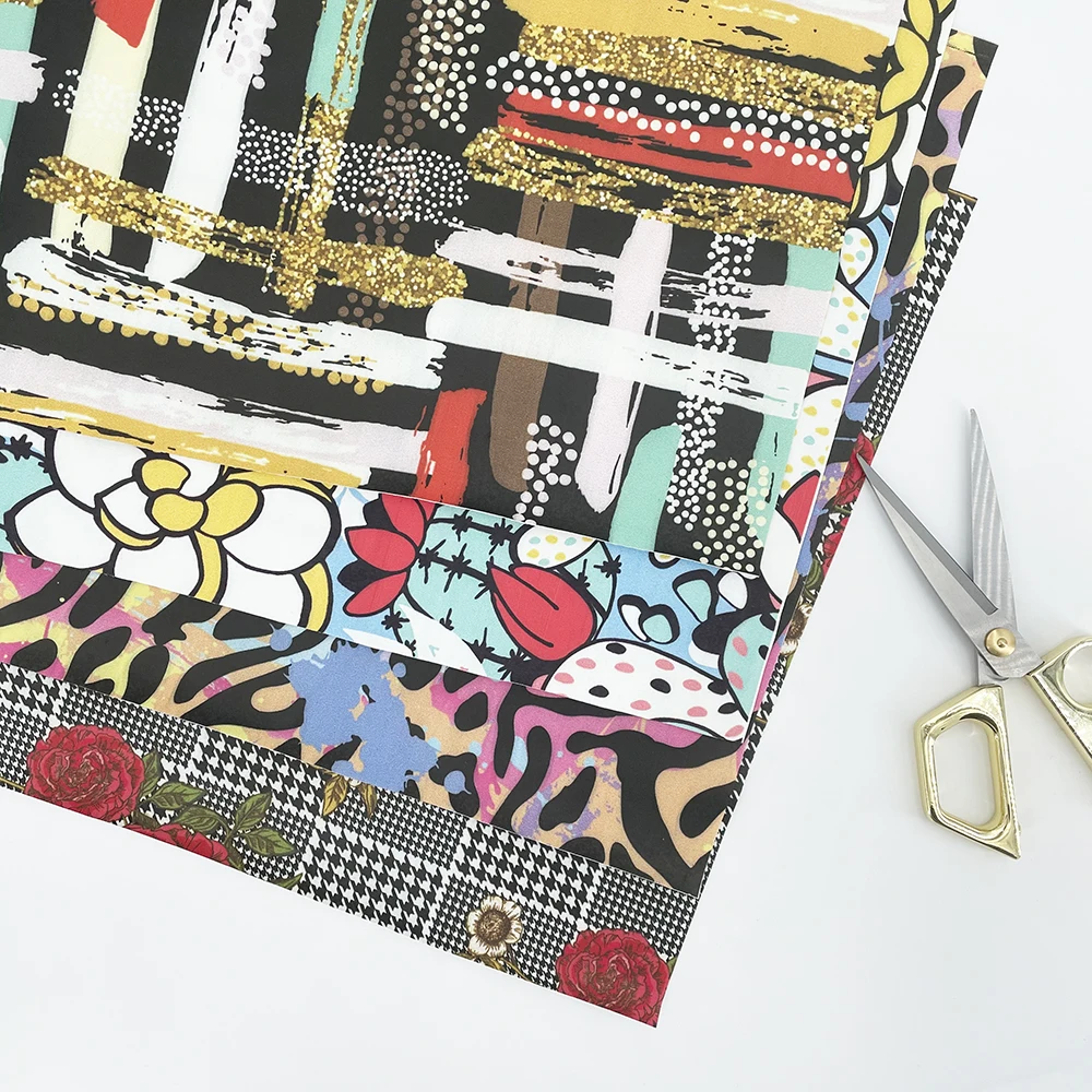 Пользовательский винтажный мультяшный дизайн узор цифровая печать из синтетической и натуральной кожи для украшения мебели обивка