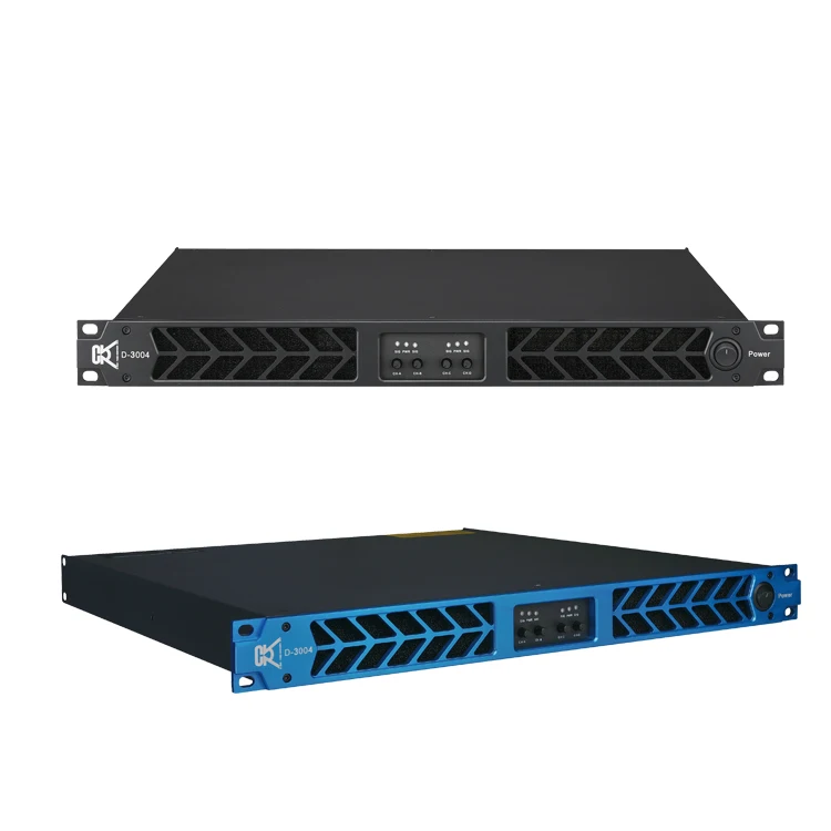 Latest  CVR Audio D3004  High  Output 3000W 4 Channels Power Amplifier