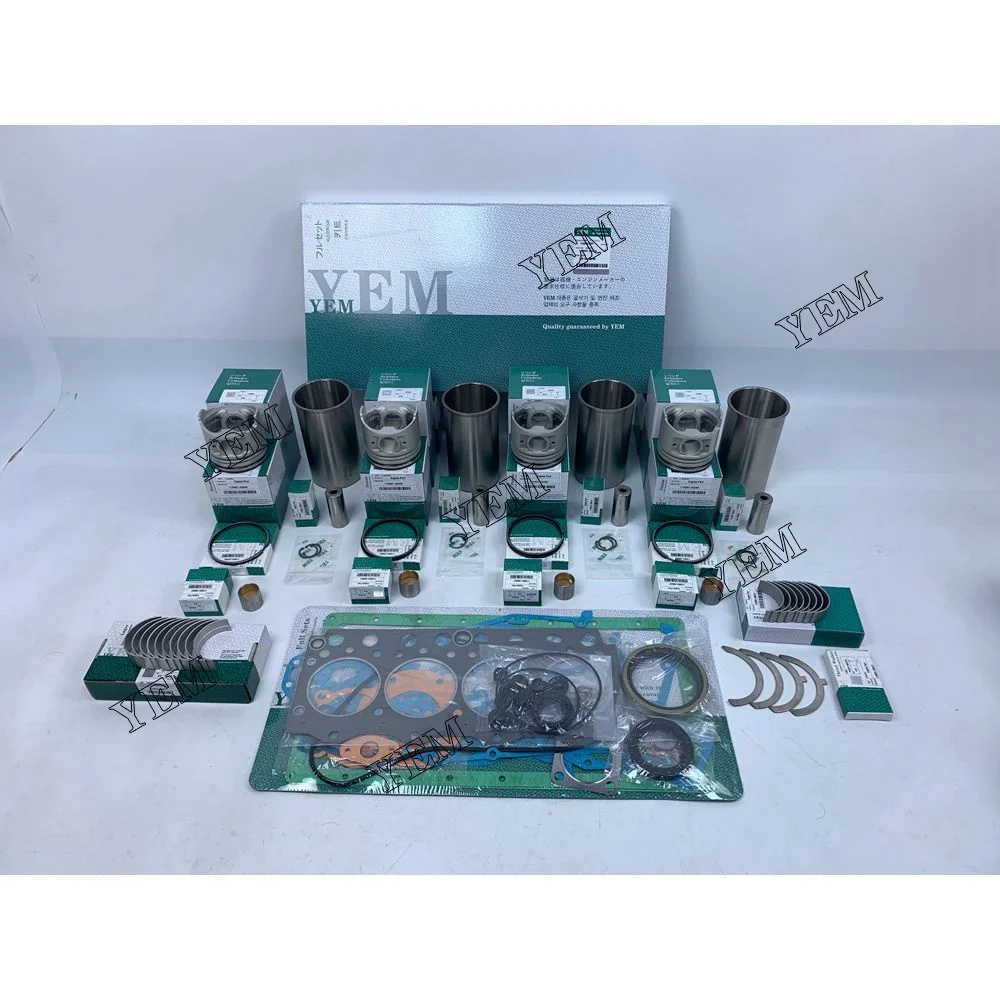 4D34 Repair Kit With Head Gasket Set Cylinder Piston Rings Liner Bearings for Mitsubishi Tractors Fast Delivery Engine Parts