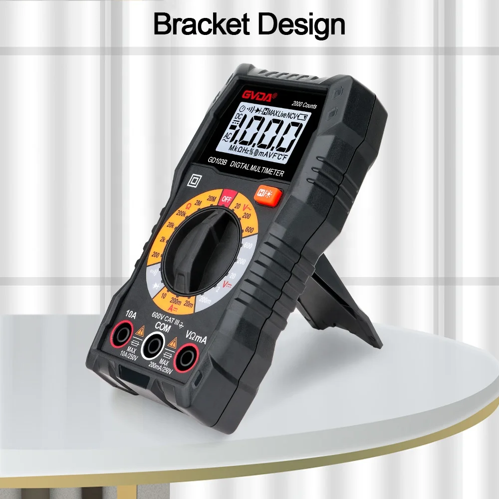 GVDA Cheap Price 2000 Counts Manual Range Pocket Digital Multimeter Shenzhen Ready to Ship