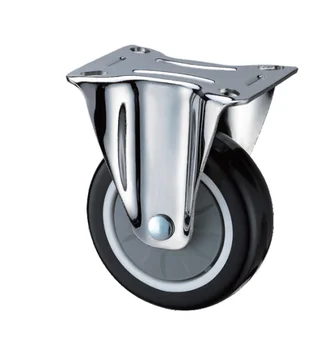 Customized Modern Commercial Wheels 4 Inch Standard Stainless Steel Medical Rigid Caters Wheels for Industrial Equipment Use