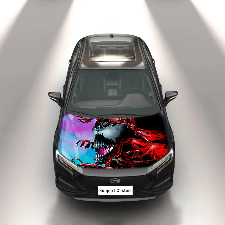 5 Years Car Accessories Spider Anime Auto Car Hood Vinyl