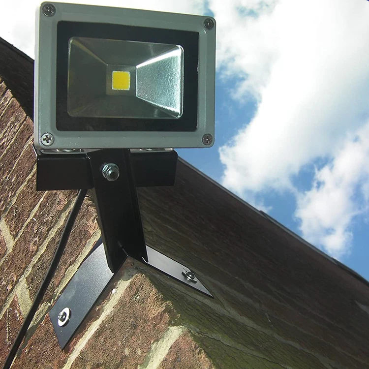 JH-Mech Universal Adjustable Small Swivel 150w - 500w Angle Floodlight Bracket Corner Floodlight Bracket
