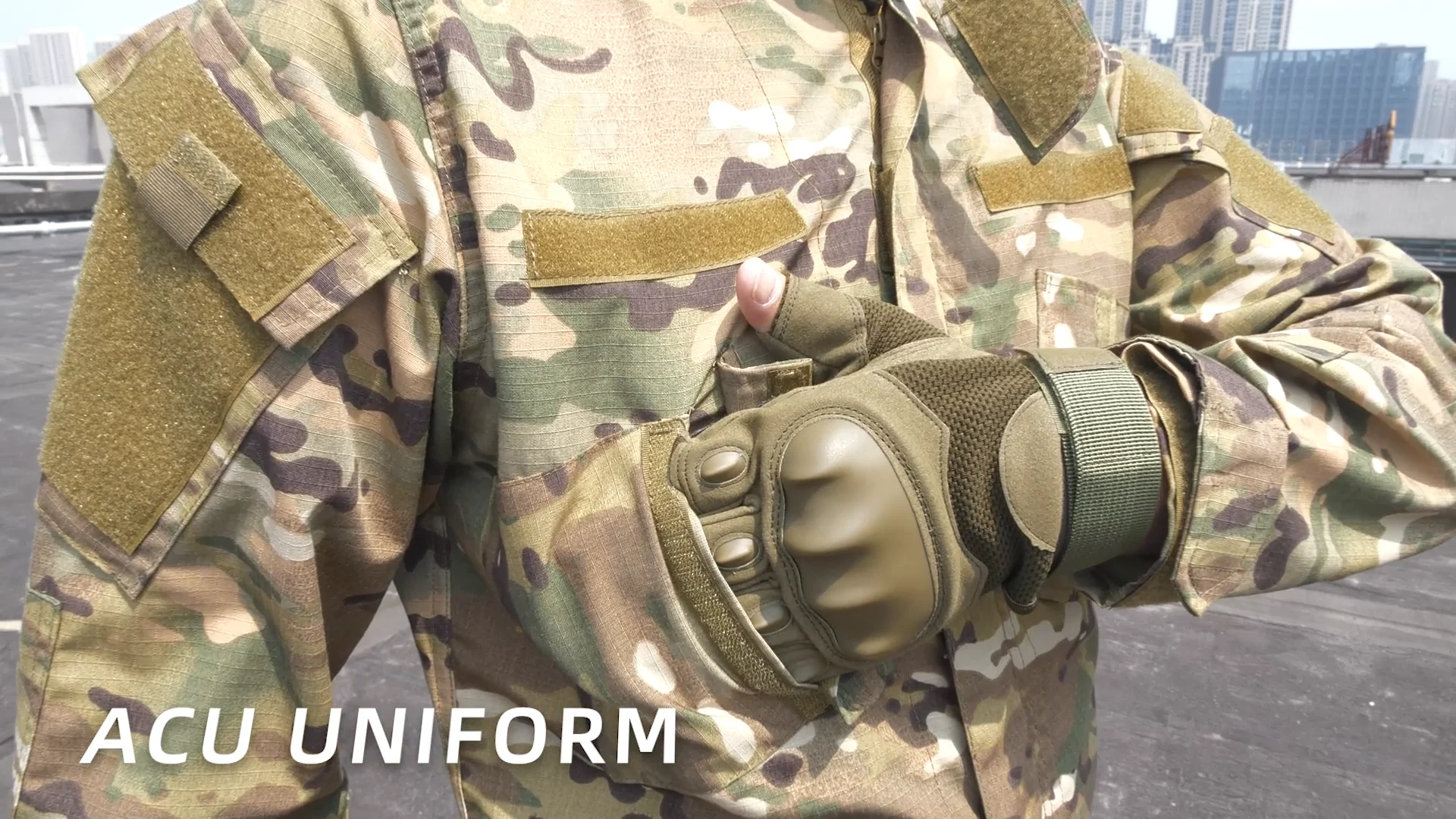 Tactical Gear Uniforms Men's Tactical Jacket And Pants Camo Hunting Acu