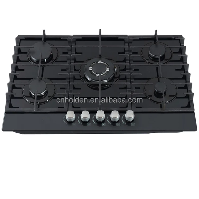 Factory Good Price Gas burner 5 Burner Glass Built in Gas Stove 5 burner Counter Top