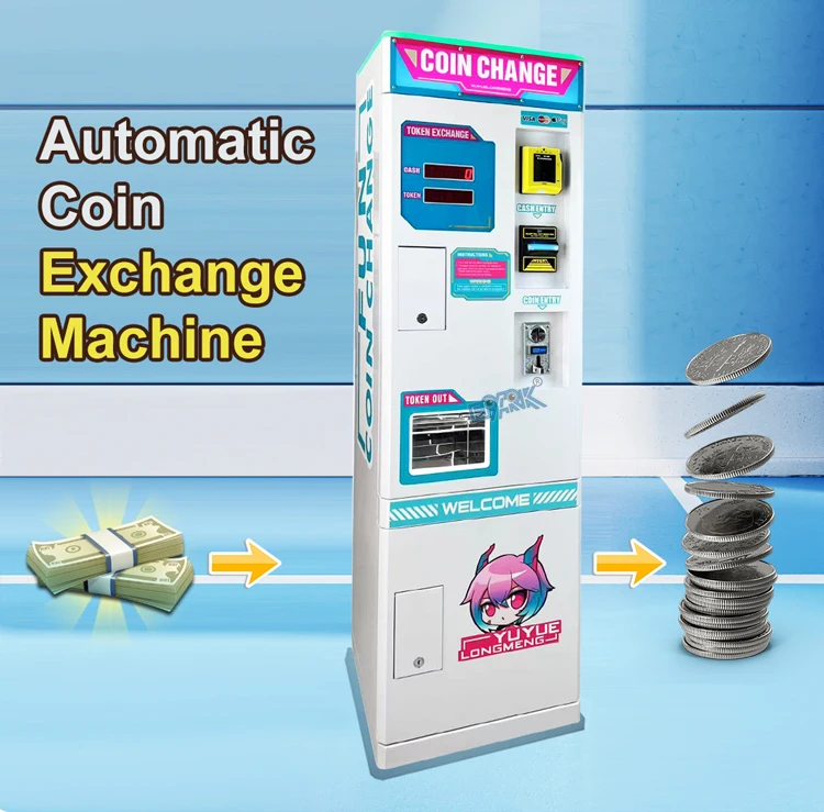 Highly Security Currency Atm Bill Coin Change Vending Machine Indoor ...