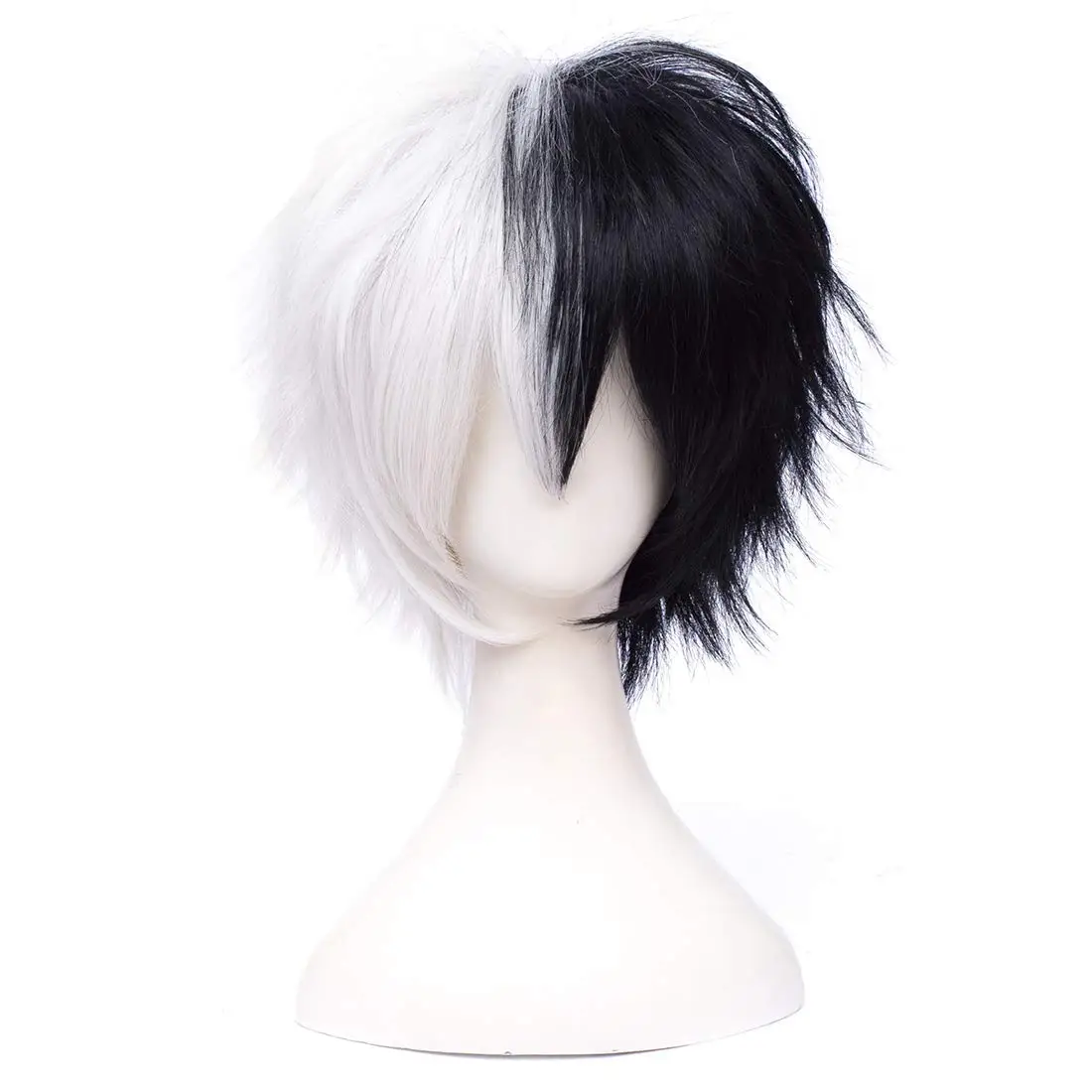 Wholesale Anime Cosplay Black And White Wigs For Danganronpa Monokuma Straight Short Man S Handsome Spiky Wigs From M Alibaba Com