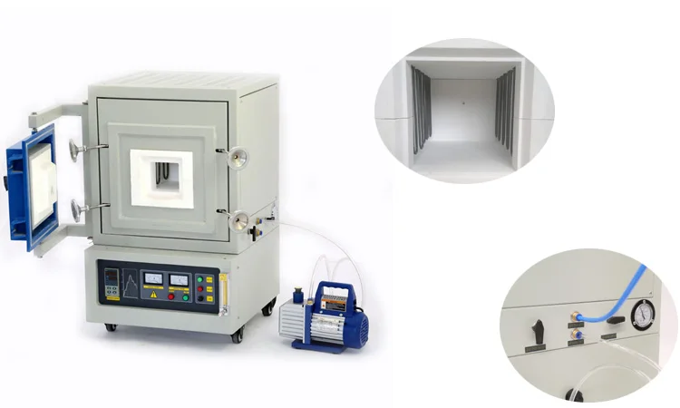 1700 Degree Vacuum Atmosphere Furnace Gemstone Ceramic High Temperature  Sintering Heat Treatment Furnace