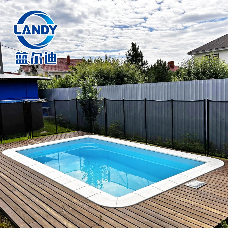 Landy 1.8*25m Rectangle Beaded PVC Pool Liner 1.5mm Thick Anti-Slip UV Resistant Durable Blue Swimming Pool Liners Pools