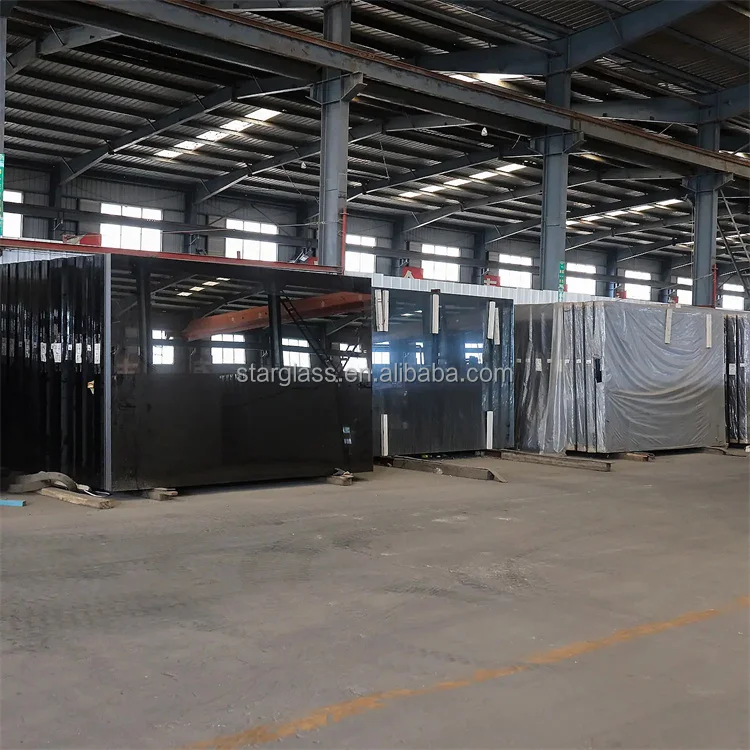 product euro gray reflective 5mm 6mm 10mm 12mm tempered float glass dark blue smoke gray tinted for curtain wall and bathroom-14