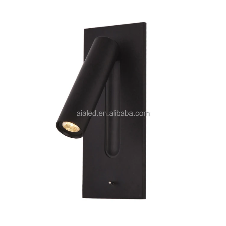 Adjustable Stainless Steel Flexible LED Headboard Reading Light Modern Aluminum Hotel Bedside Wall Light Bed Wall Lamp Villa