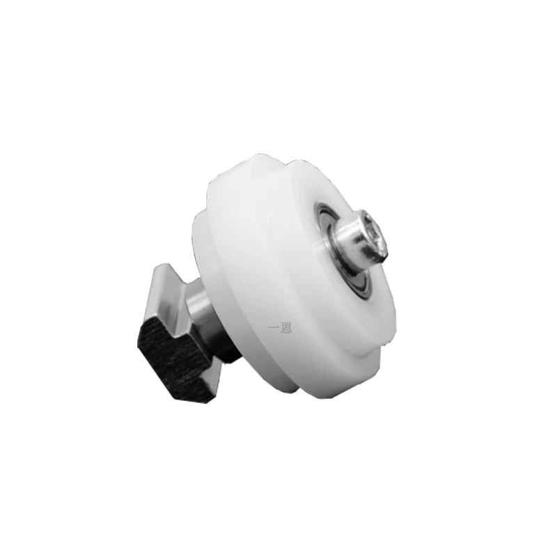 Convex Guide Wheel and T-Type Slider Kit (White Wheel) Third Generation Stainless Steel Lean Line Rod Workbench Frame GAE28-FA10