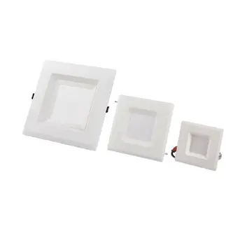 Factory Direct Lights Water Proof Hotel High Quality Recessed Ceiling Plastic 9W 4Inch Square Led Downlight
