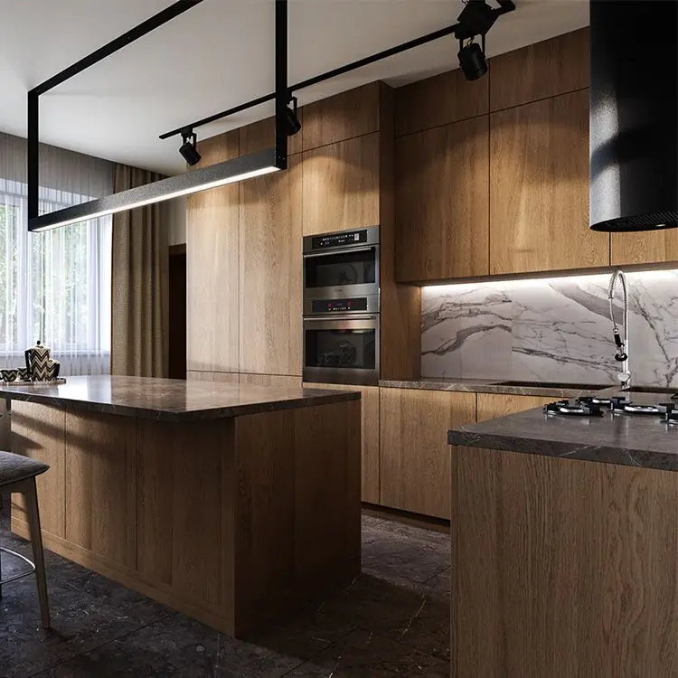 Fast Delivery American Custom Modular Modern Design Home Kitchen Furniture Kitchen Cabinet