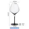 Black gradient 1369 red wine glass