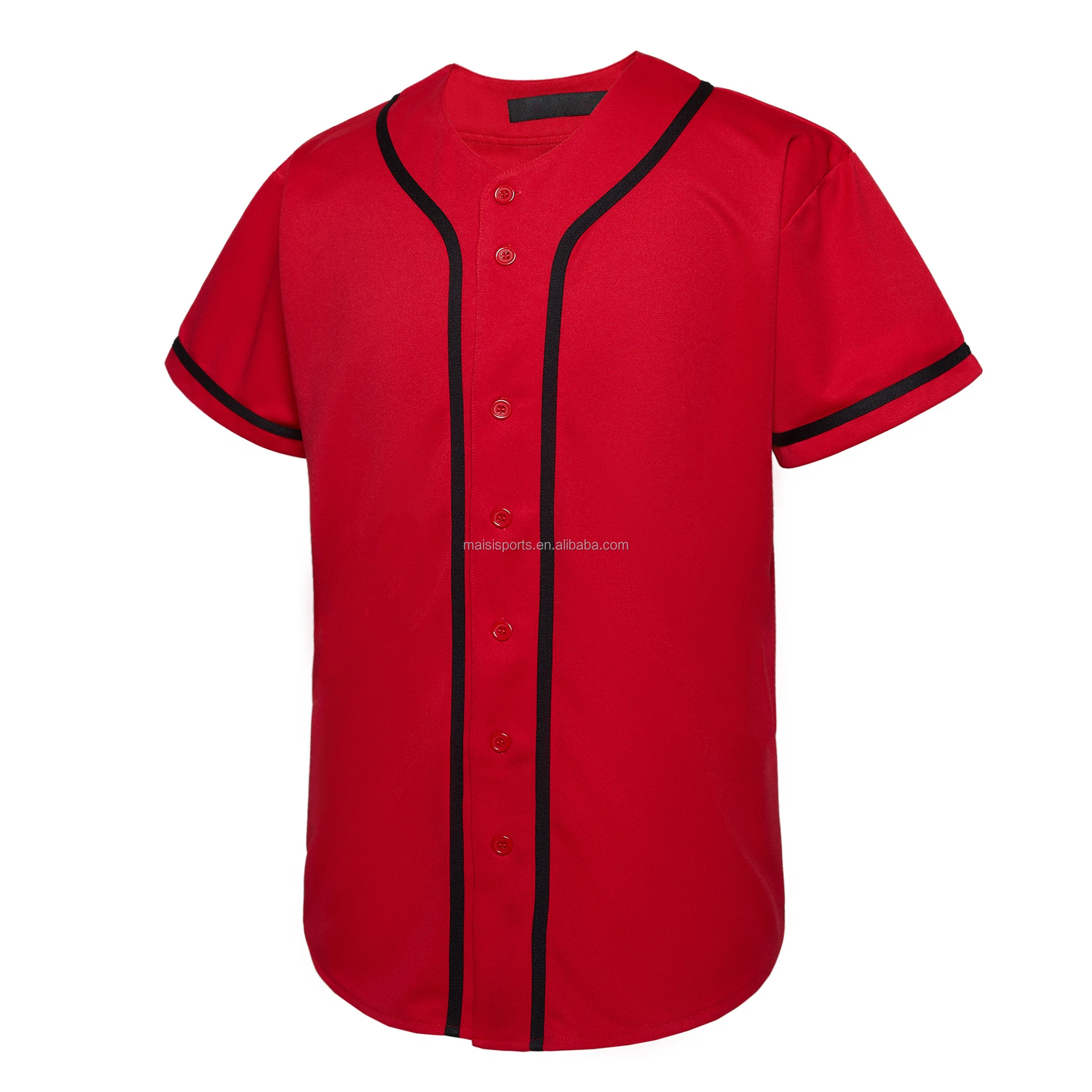 Top Quality Blank Baseball Jersey Baseball Tshirt Wholesale Blank
