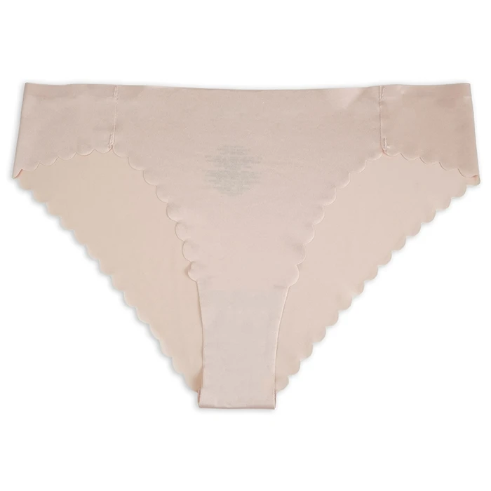 Factory Custom Seamless Traceless Ice Silk Female Underwear Invisibles Bragas Sin Costuras De Mujer  Wave Cut Panties for Women